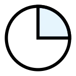 Pie Chart 45 SVG Icon